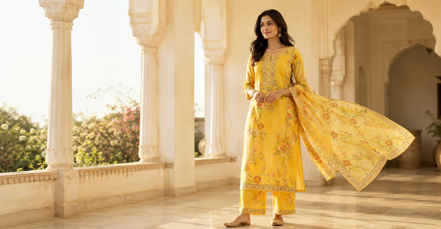 NAARI sunshine ethnic set campaign